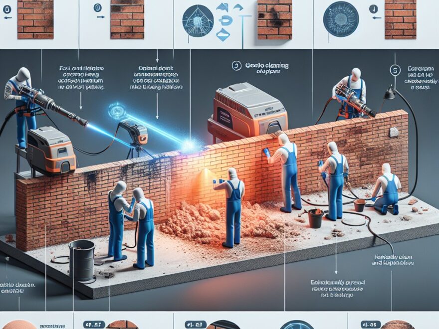 Verwendung von Lasersystemen zur Entfernung von Verfärbungen von Ziegelfassaden